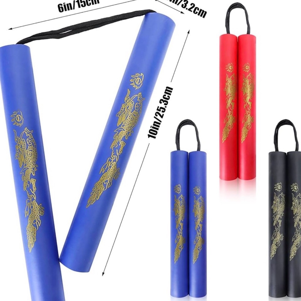 Foam Nunchucks and Stretchy Flying Ninjas - Picture 4 of 5